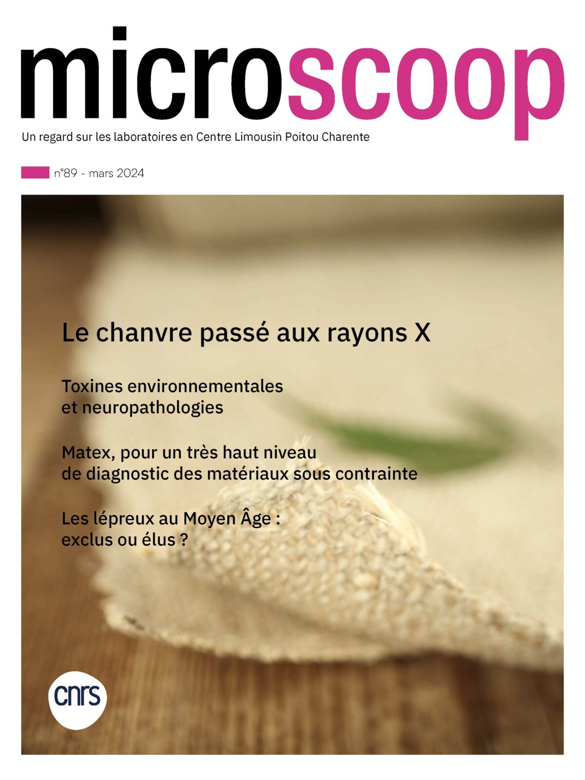 A lire dans Microscoop, un regard sur les laboratoires en Centre Limousin Poitou Charente
