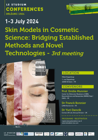 1er au 3 juillet 2024 – 3ème congrès “Skin Models in Cosmetic Science: Bridging Established Methods and Novel Technologies”