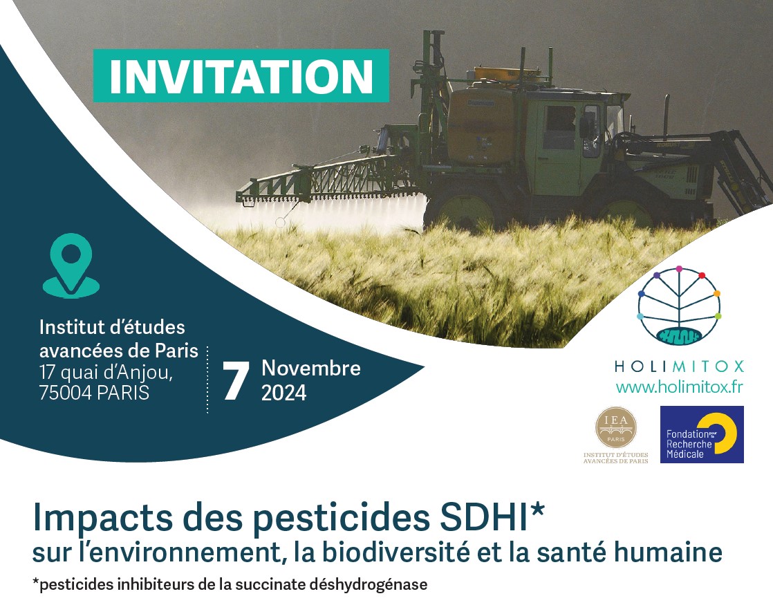 J.-M. Bonmatin co-organiser of the HOLIMITOX feedback day. Holimitox a network of 16 laboratories working on impacts of SDHI fungicides.