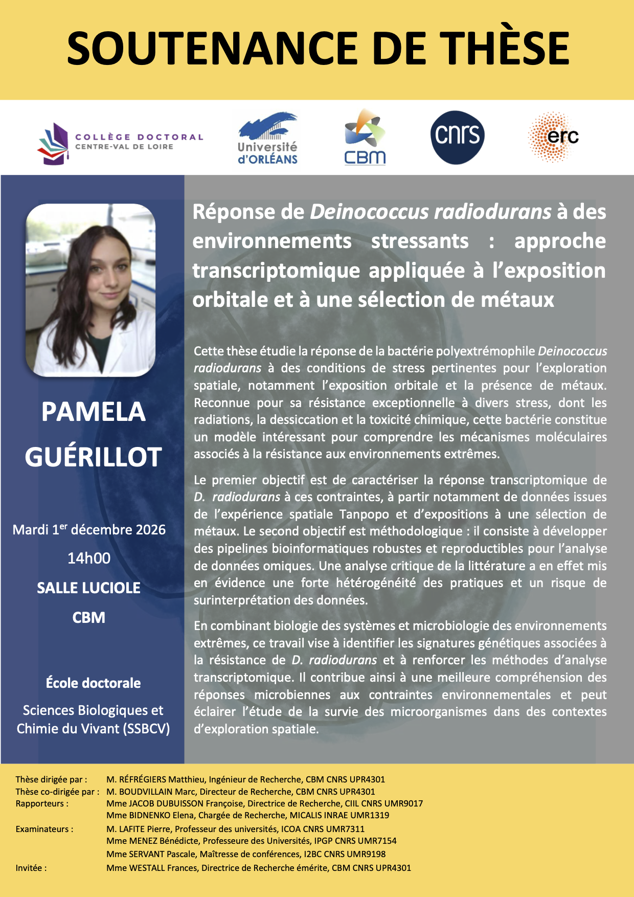 affiche thèse GUÉRILLOT Pamela